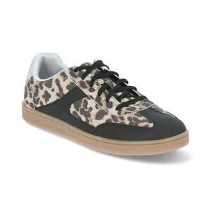Women's No Boundaries Lace Up Memory Foam Sport Sneakers Leopard Size 11